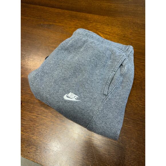Nike Sweatpant Men Jogger XL Grey Fleece Drawstring Active Y2K Athleisure Lounge - Picture 1 of 12